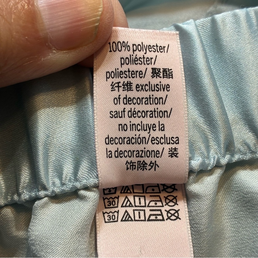 Victorias Secret Size Small Sea Glass Ombre Blue Short Sleeve Pajama Set - Picture 8 of 8